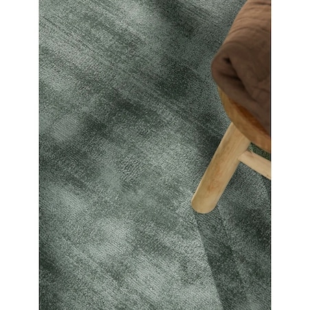 Dywan okrągły 120cm do salonu ,miekki jasno niebieskie włosie z wiskozy