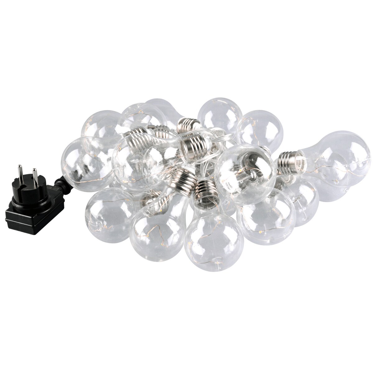 Dekoracyjna girlanda zewnętrzna 20 LED 5,3m 2,7W klimatyczna ciepła