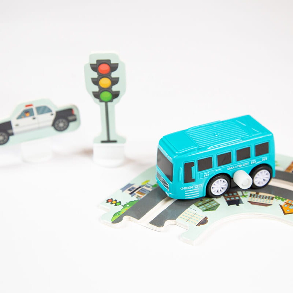 Droga - tor dla samochodów Miasto - Puzzle 44 elementy