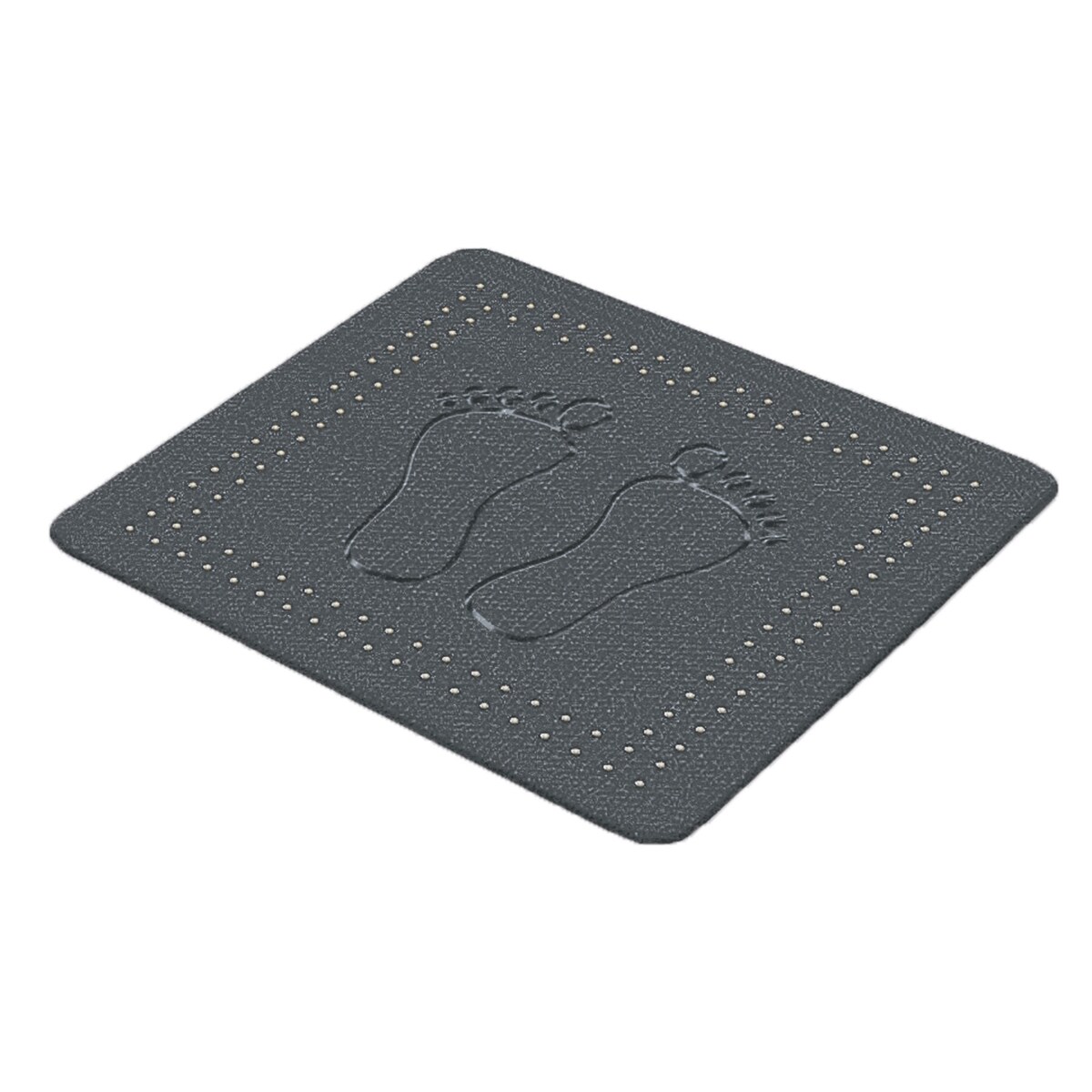 Kleine Wolke Foot Mata bezpieczeństwa pod prysznic ciemny szary 55x 55 cm naturalny kauczuk