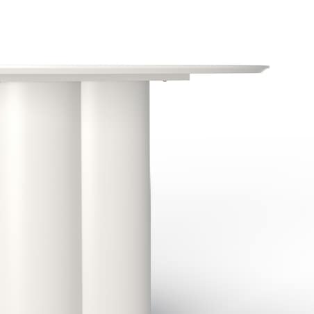 Stół do jadalni szarobeżowy Adagy 120 cm