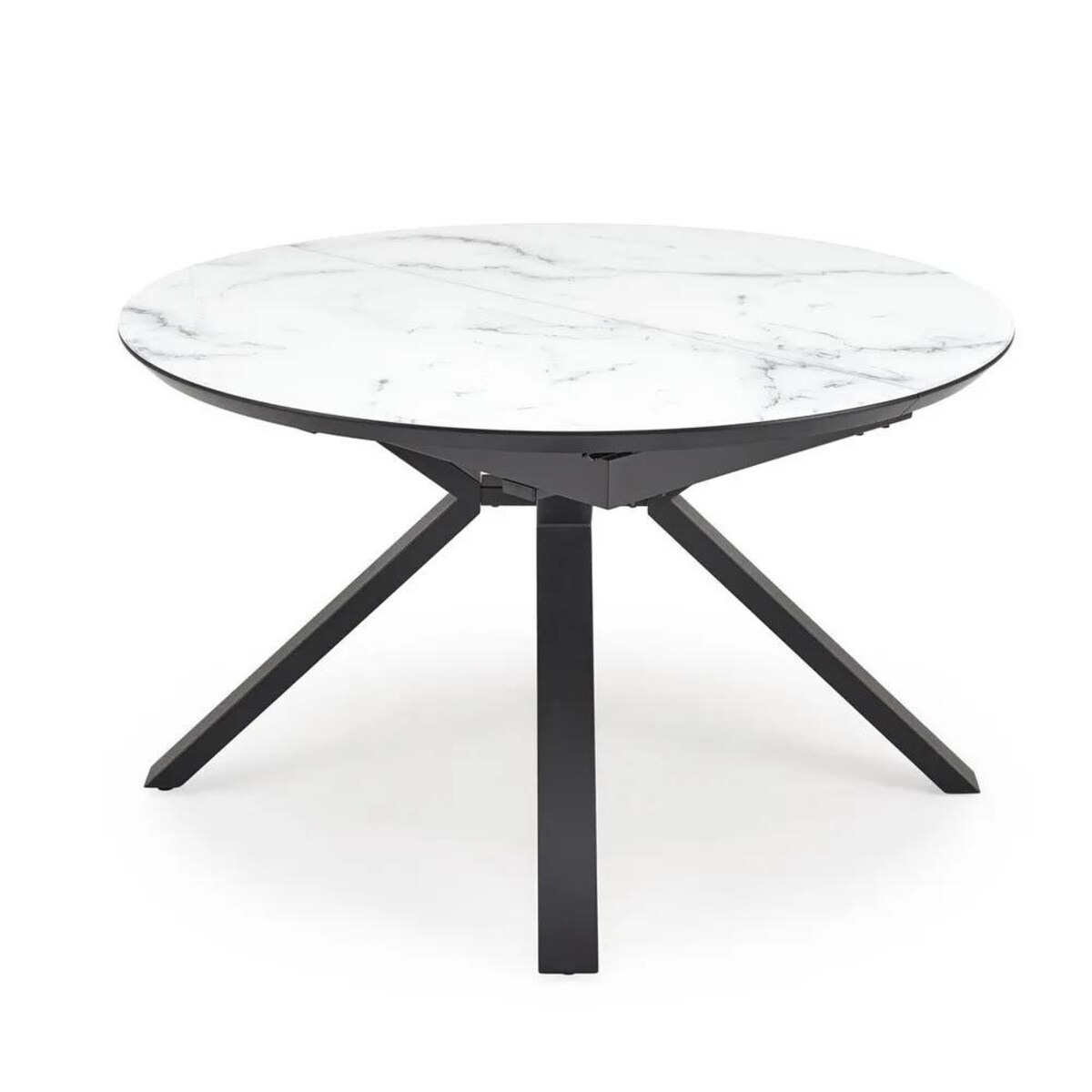 Stół rozkładany VERTIGO 130(180)x130 biały marmur