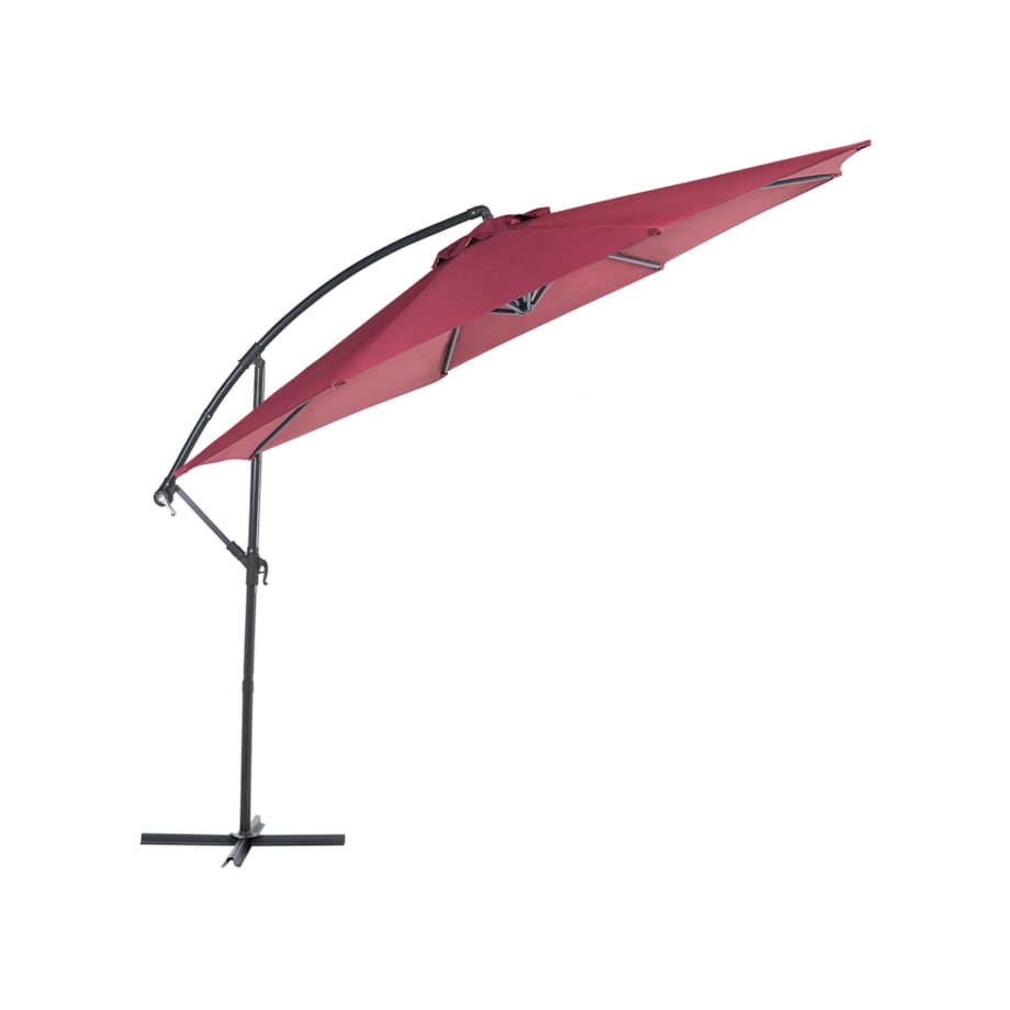 Parasol ogrodowy ⌀ 300 cm burgundowy RAVENNA