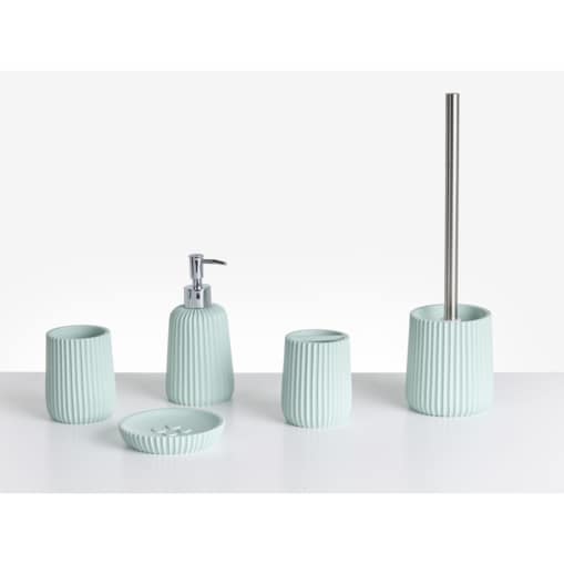 Zestaw akcesoriów łazienkowych 5 elementów POZUZO Miętowy