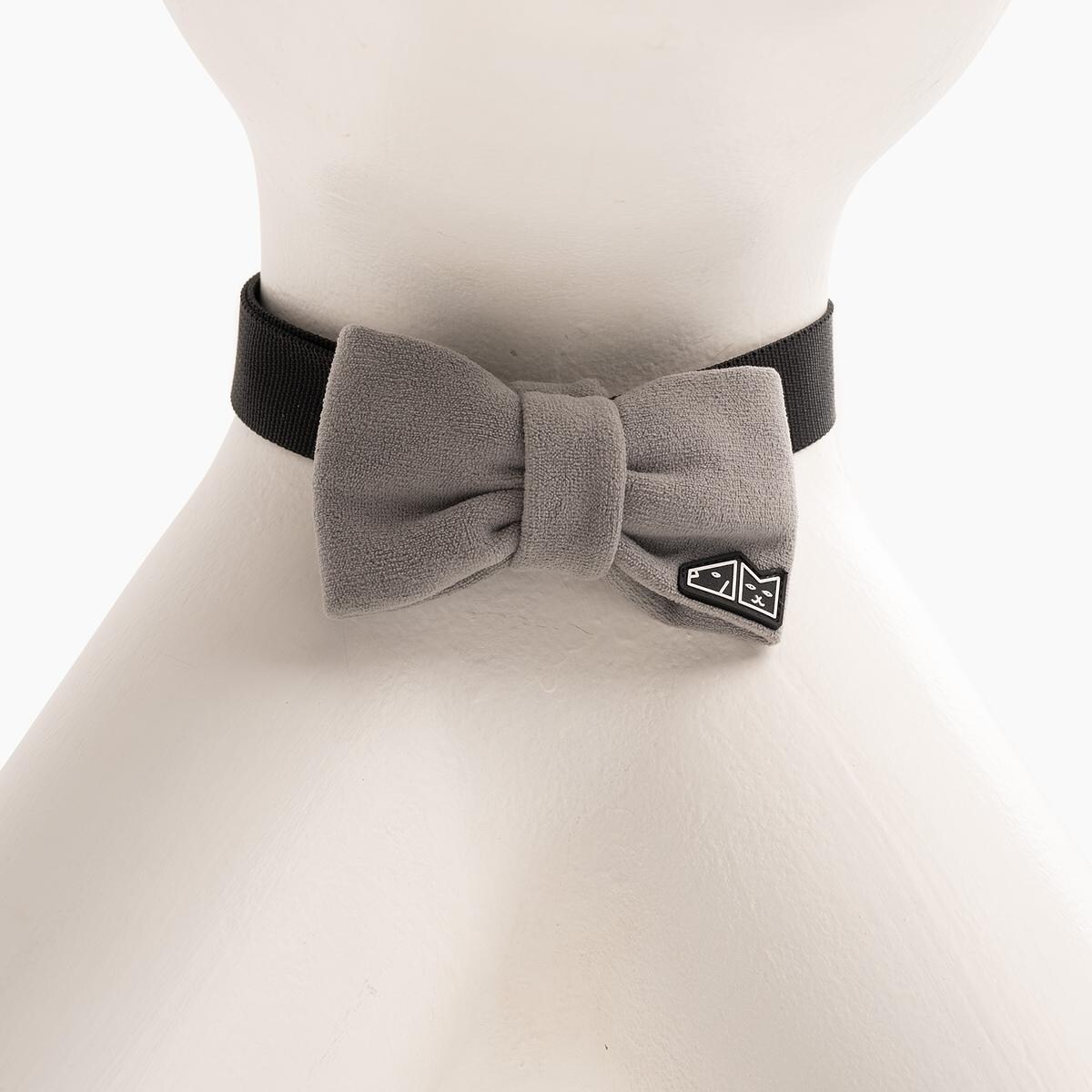 Muszka sztruksowa "Zrobiony na szaro" - Rozmiar: M