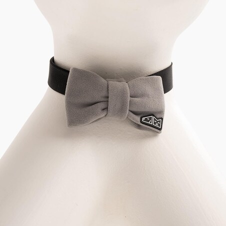 Muszka sztruksowa "Zrobiony na szaro" - Rozmiar: M