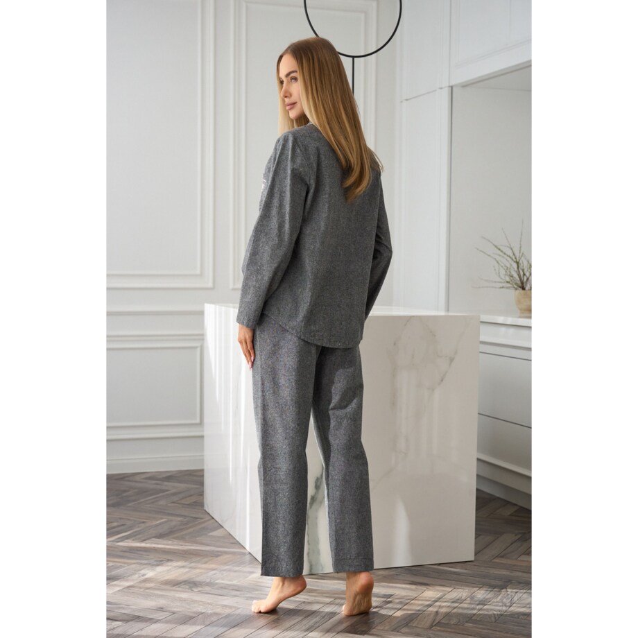 Piżama Coco 2531 Szara Szary, XXL