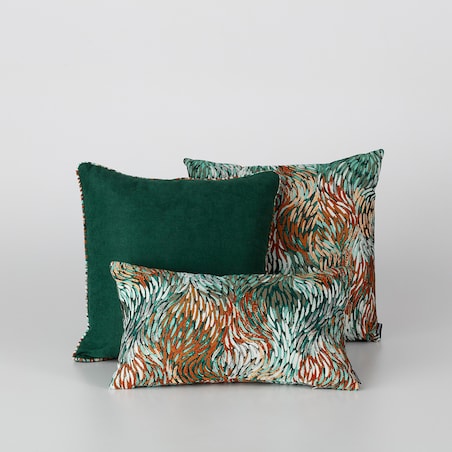 Zestaw poduszek do salonu Impressio green, 43x43/45x45/47x28 cm