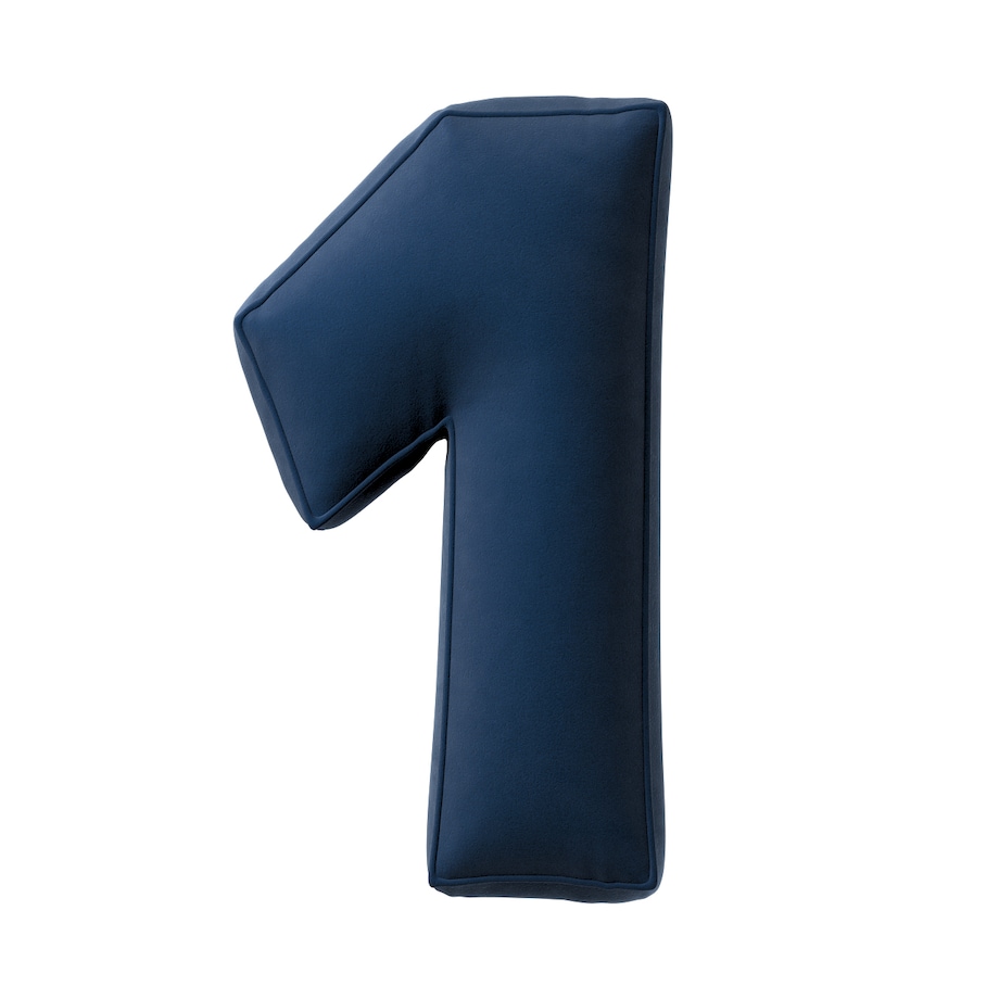 Poduszka Cyferka 1, granat, 25 x 40 cm, Posh Velvet