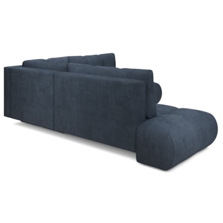 Narożnik pikowany, rozkładany z funkcją spania SOHI, Flow 22 - granatowy