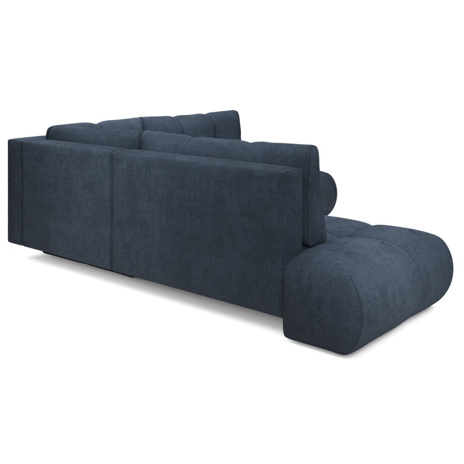 Narożnik pikowany, rozkładany z funkcją spania SOHI, Flow 22 - granatowy