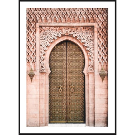Poster Story, Plakat, Obraz - Różowa Brama w Marrakeszu, wymiary 21 x 30 cm