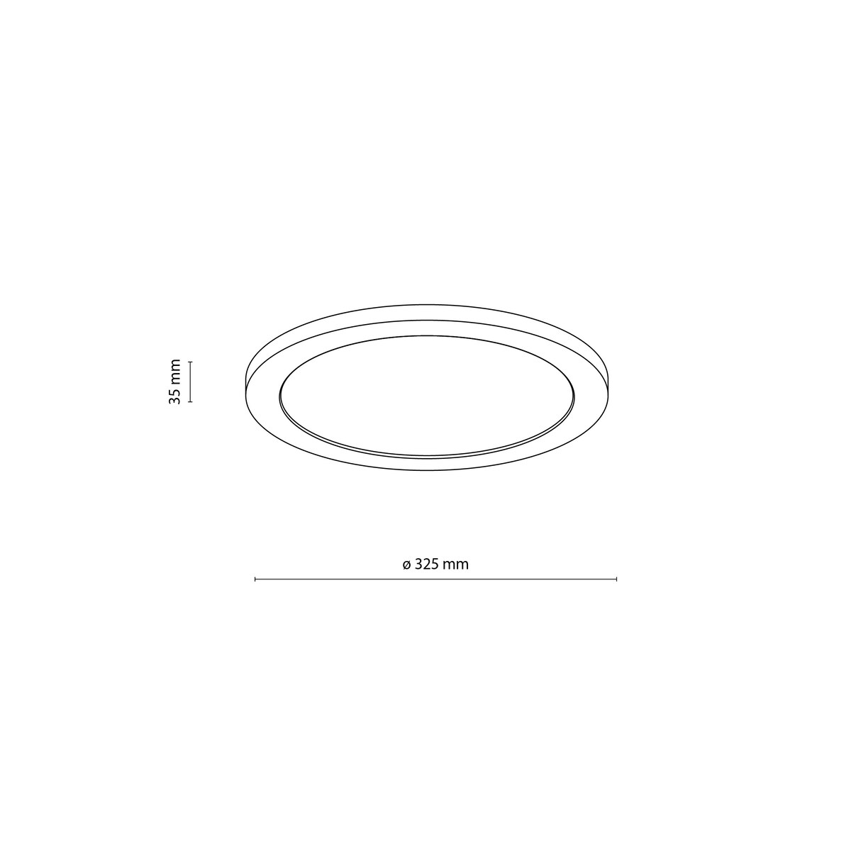 Plafon łazienkowy LED 24W IP54 TK Lighting Aqua Wood Buk 32,5 cm 2565 lm 3000/4000/6500K biały/drewno