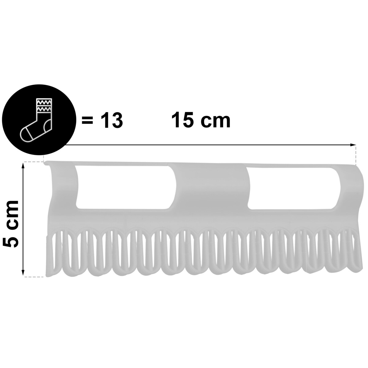 Uchwyty na skarpetki do suszarek Massido 2 szt. czarne
