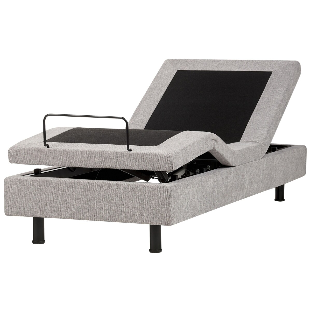 Łóżko regulowane bez zagłówka DUKE II 80 x 200 cm Jasnoszary