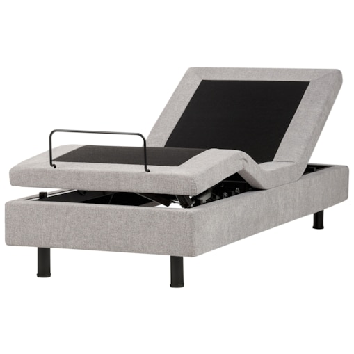 Łóżko regulowane bez zagłówka DUKE II 80 x 200 cm Jasnoszary