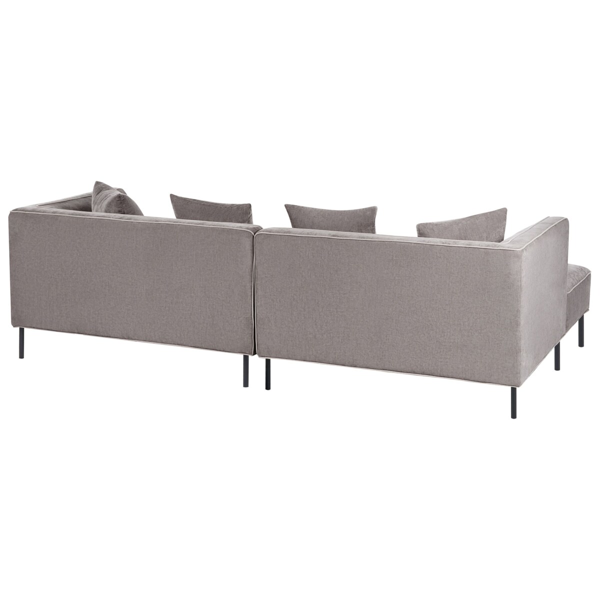 Narożnik dla 3 osób SATER Szenil Beżowoszary Prawostronny