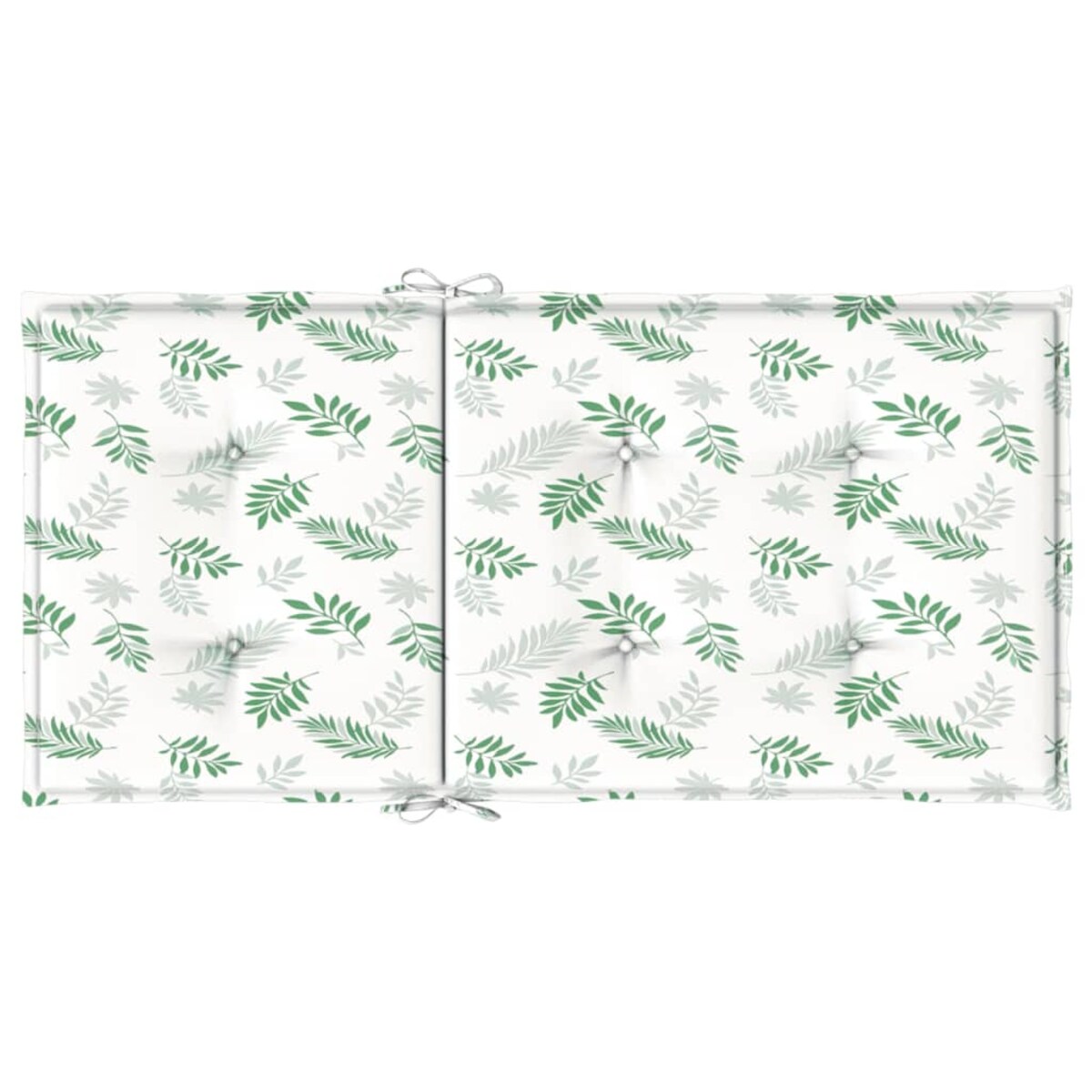 vidaXL Poduszki na krzesła z niskim oparciem, 2 szt., wzór w liście