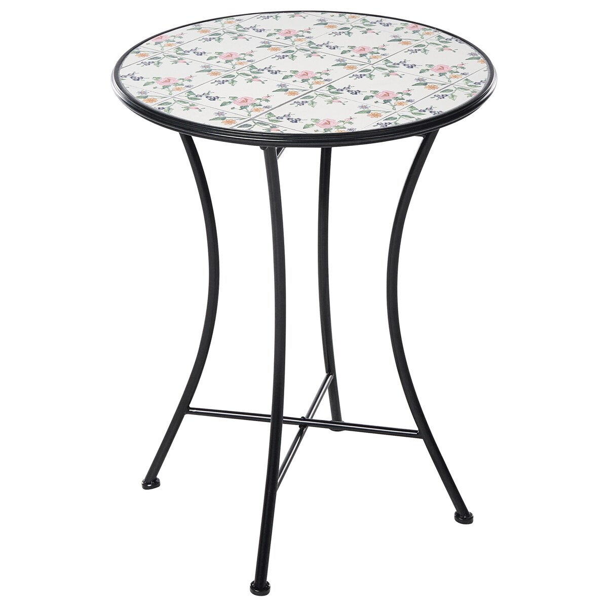Stolik bistro COLLIO 60 cm 60 cm Metal Czarny