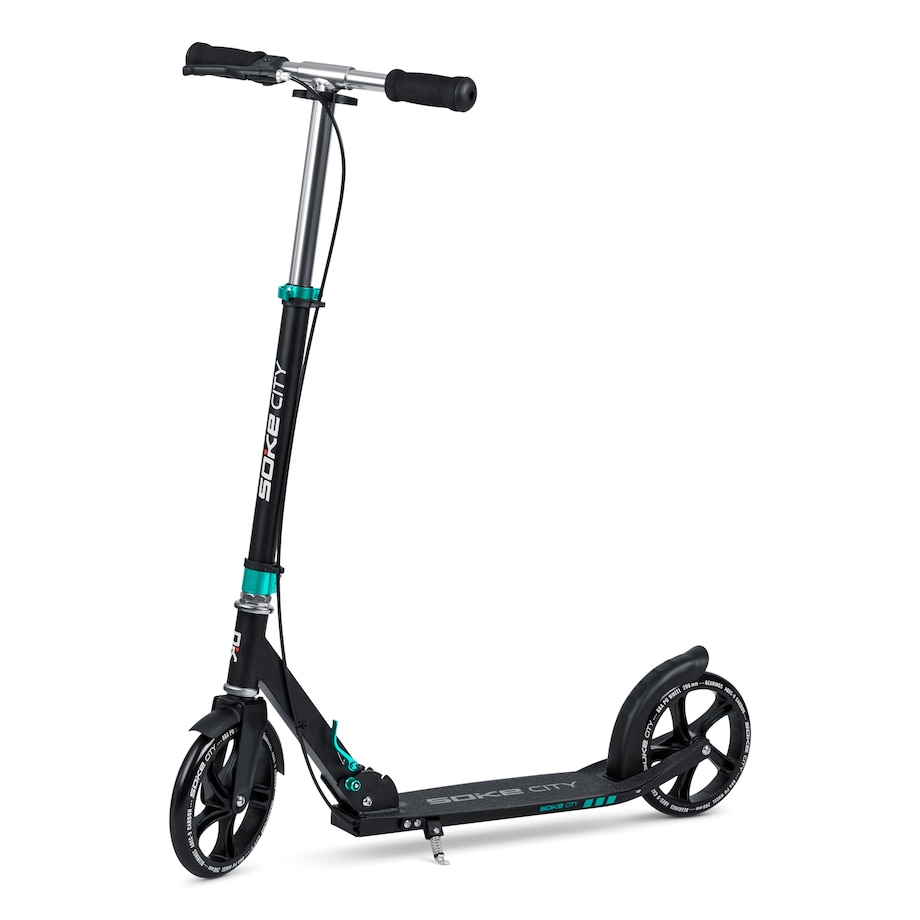 Hulajnoga miejska składana Soke City czarno-turkusowa