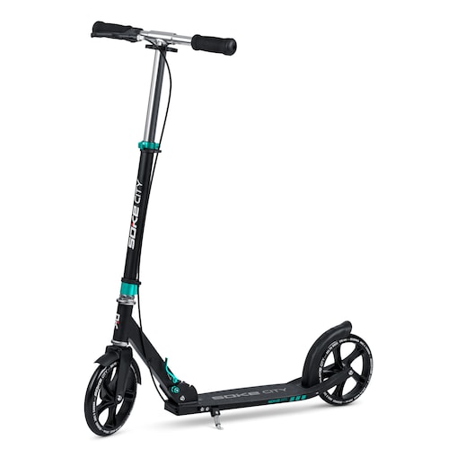 Hulajnoga miejska składana Soke City czarno-turkusowa
