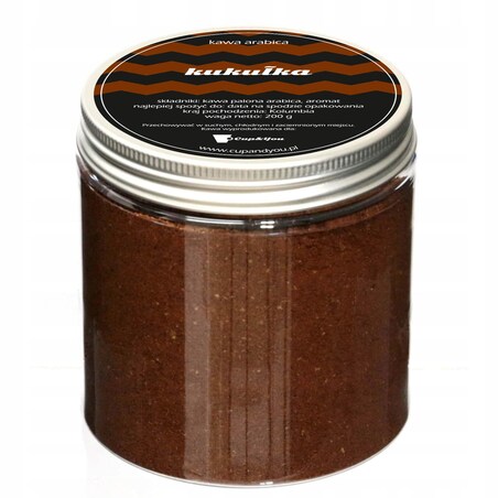 Kawa aromatyzowana smakowa KUKUŁKA ARABICA MIELONA deserowa PREMIUM 200g na prezent upominek dla kobiety mężczyzny faceta mamy taty żony męża