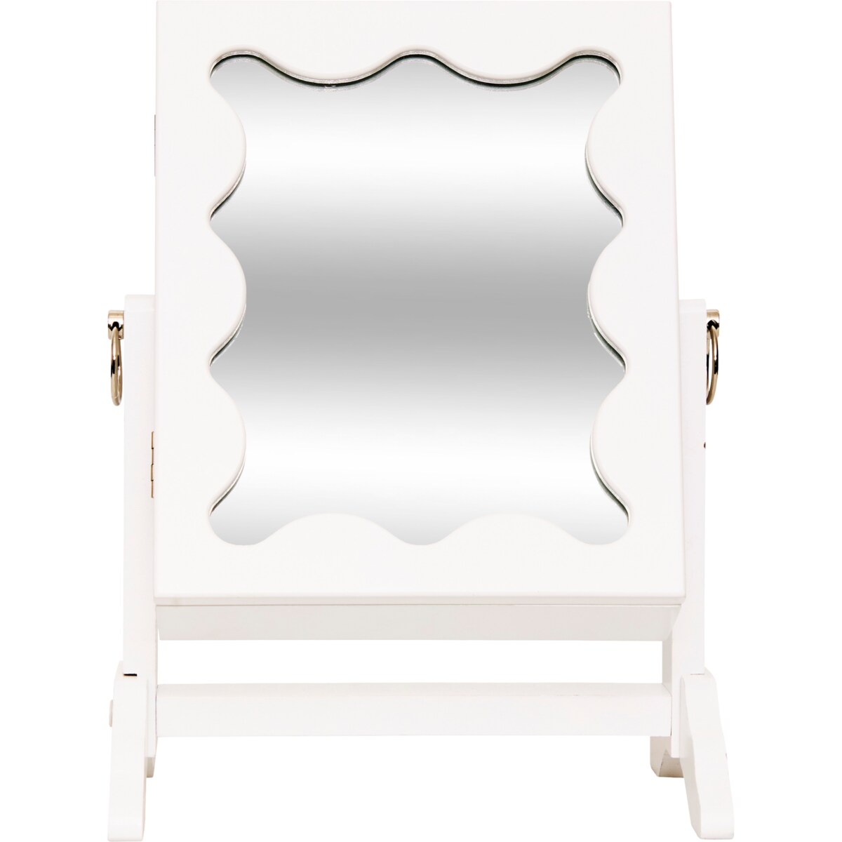 Lusterko kosmetyczne ze schowkiem na biżuterię CHERI, 29 x 22 x 15 cm