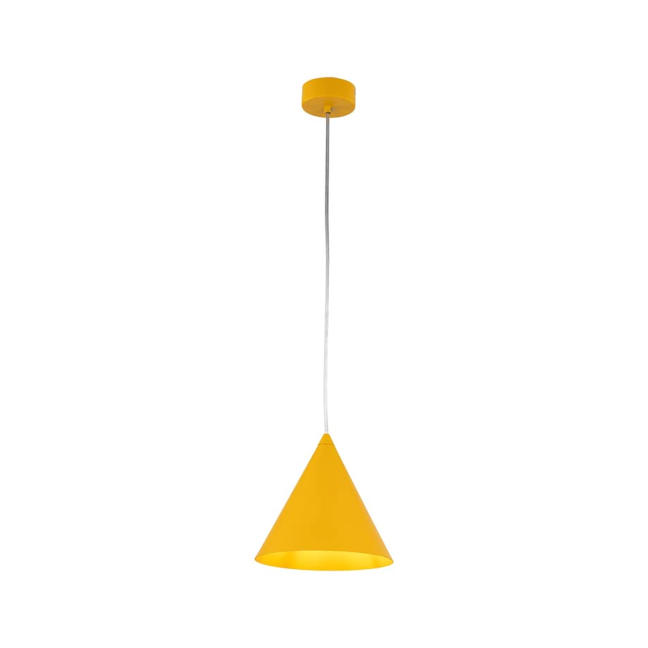 Żółta Lampa Wisząca Stożek Metalowy Cono Tk Lighting S