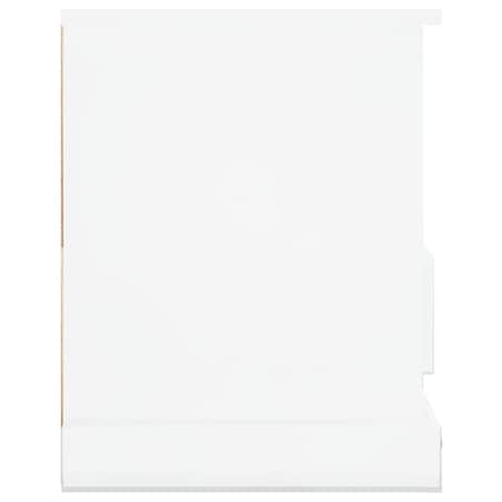 vidaXL Szafka pod TV, biała na wysoki połysk, 93x35,5x45 cm