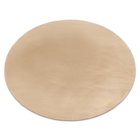 Dywan BUNNY koło macchiato ciemny beż koło 160 cm