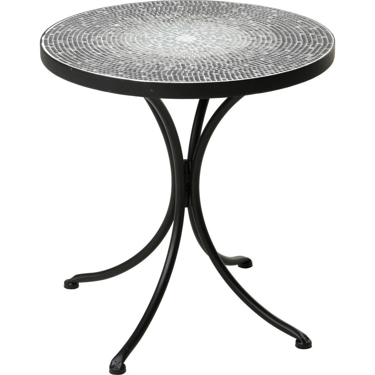 Stolik balkonowy, metalowy z mozaiką, 38 x 40 cm