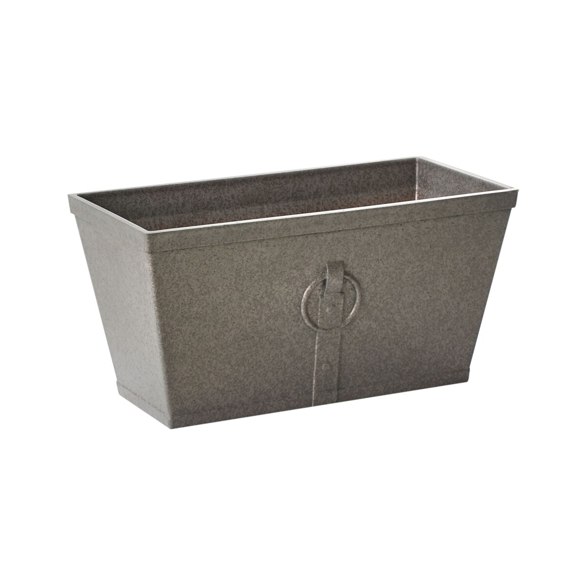 Zestaw 2 doniczek PORIA Kamień 60 cm Brązowy