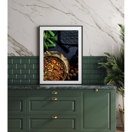 Poster Story, Plakat, Obraz - Pizza z Suszonymi Pomidorami, wymiary 30 x 42 cm