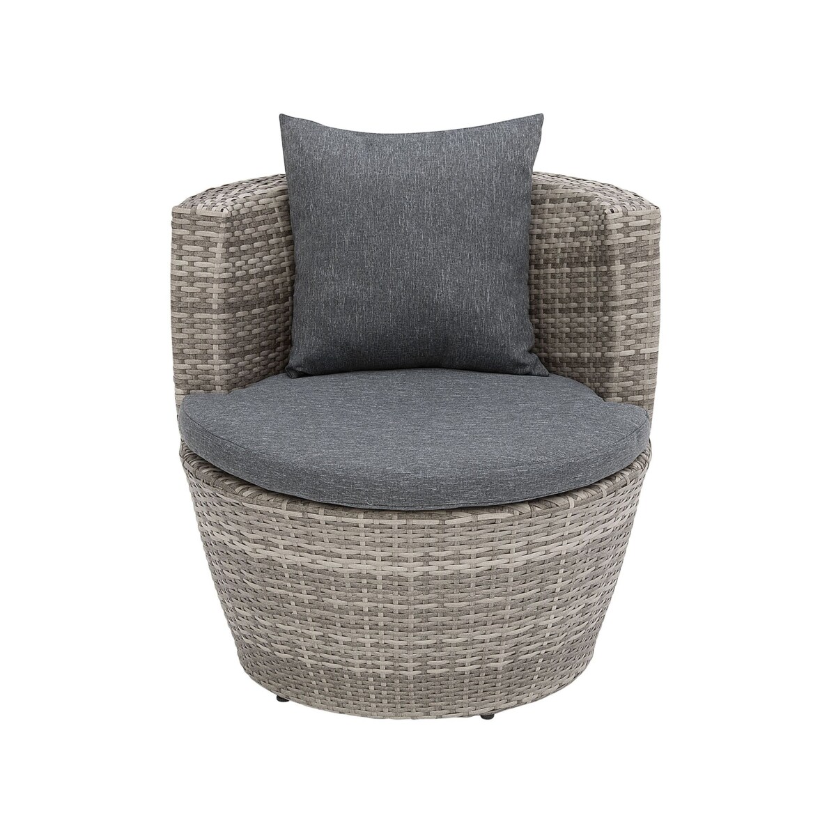 Zestaw mebli balkonowych z poduszkami CAPRI Technorattan Szary