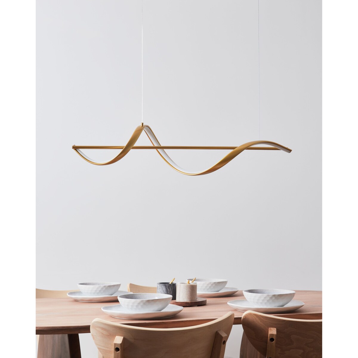 Lampa wisząca LED KHUTTI Metal Złoty