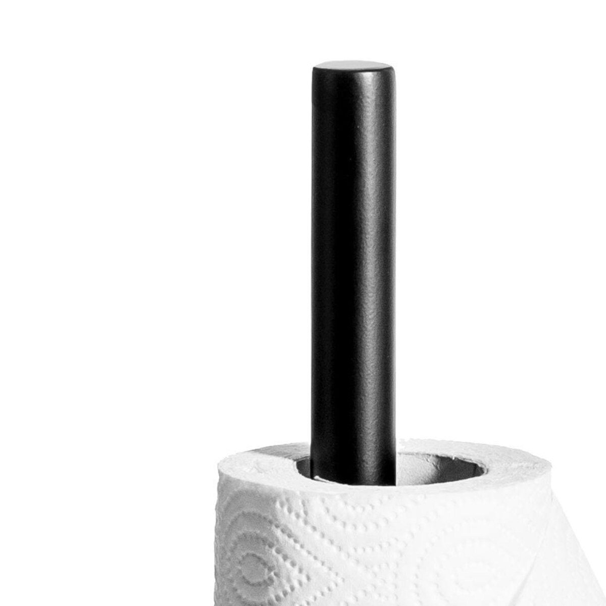 Stojak kuchenny metalowy czarny na ręczniki papierowe papier uchwyt na ręcznik papierowy