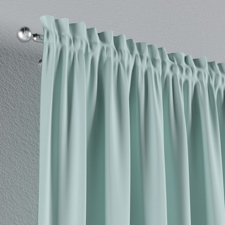 Zasłona na kanale z grzywką 1 szt. 130x260 pastelowy błękit