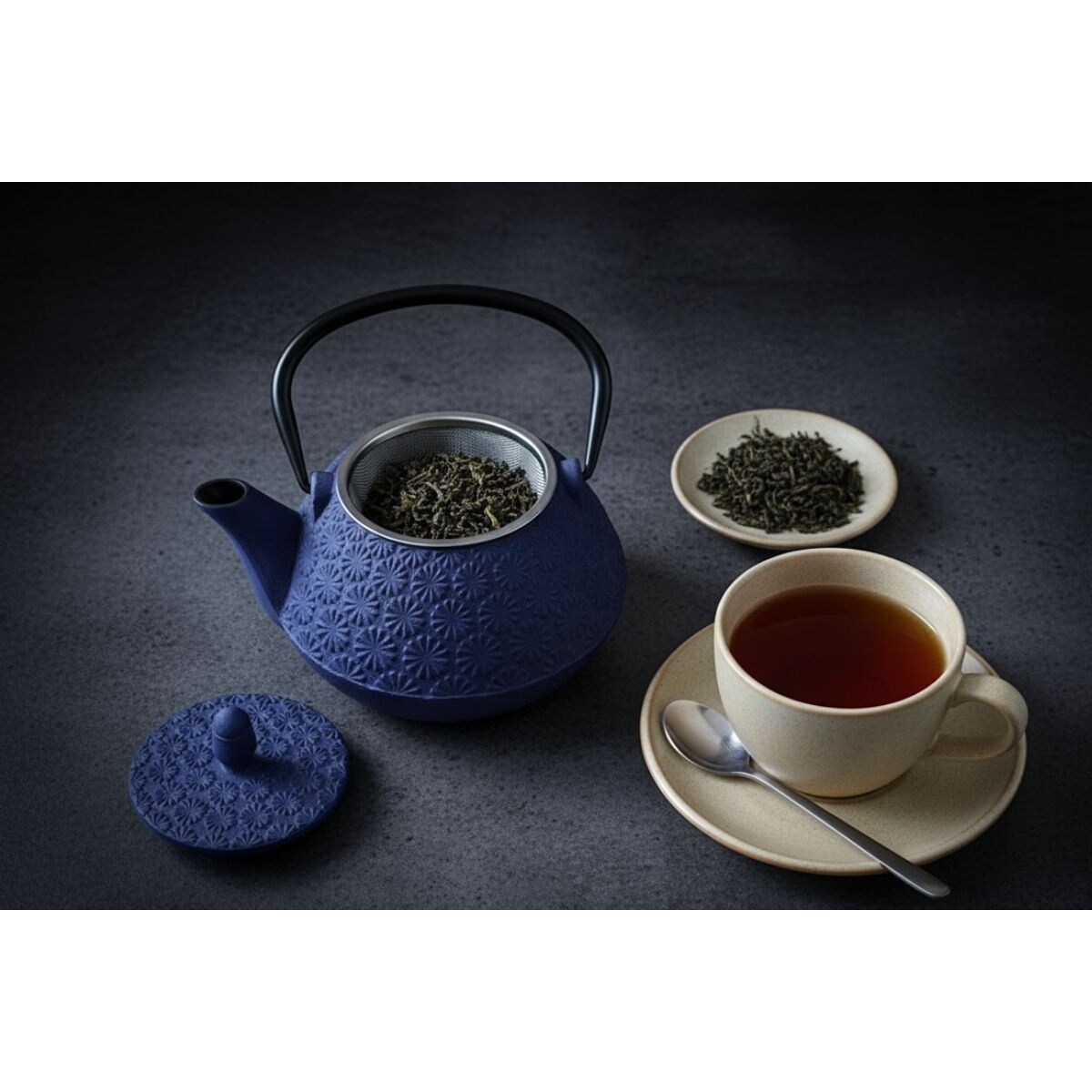 Czajnik żeliwny z zaparzaczem TAKI, 1000 ml