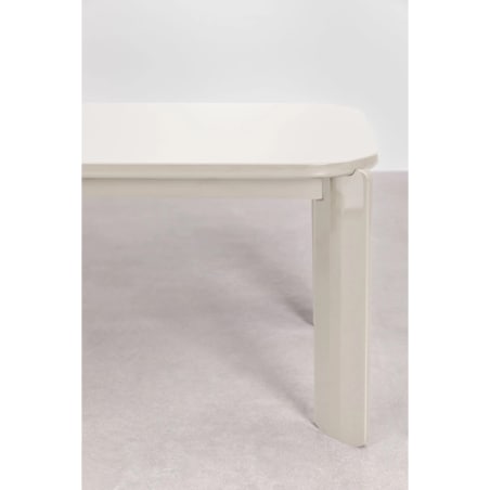 Prostokątny stół jadalniany 200x100 cm z MDF Genewa glossy kremowy