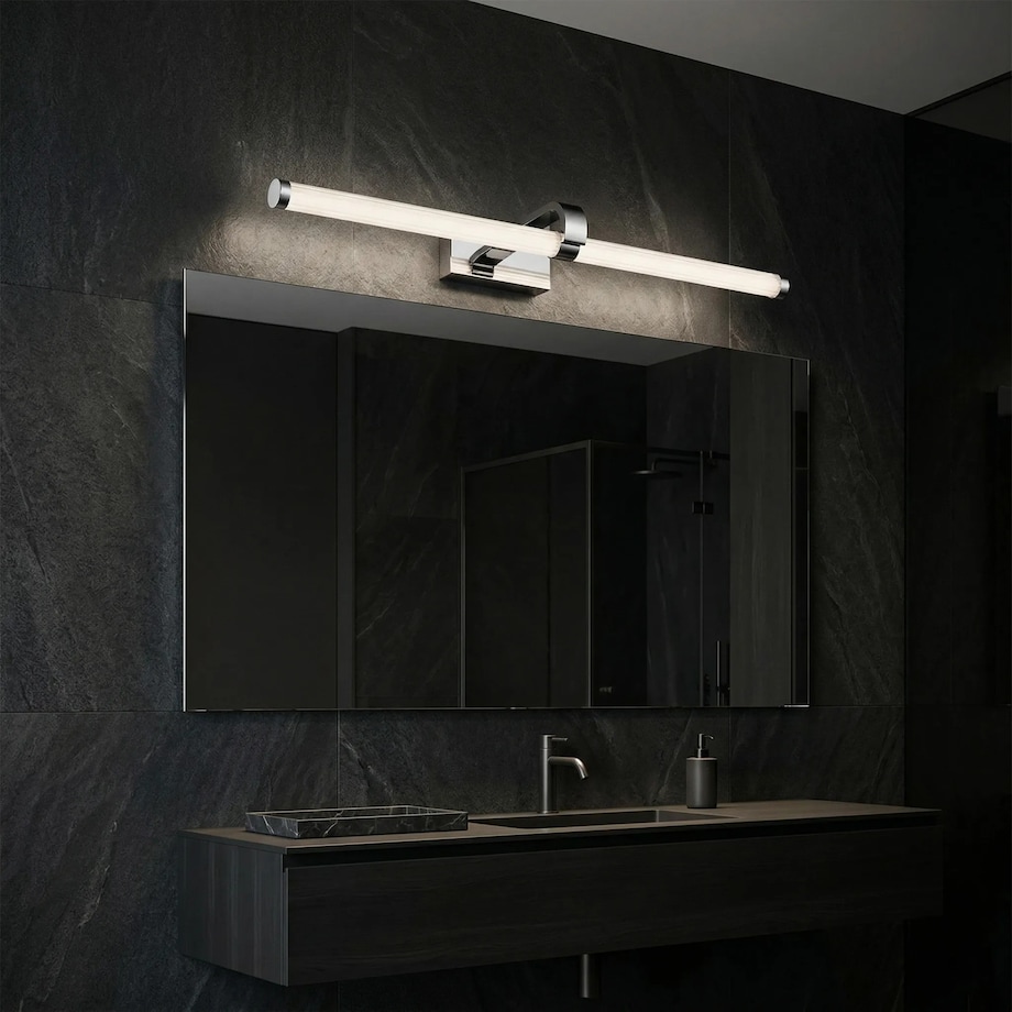 Kinkiet App1882-1W 60Cm Led Chrom, Aluminium, Tworzywo Sztuczne