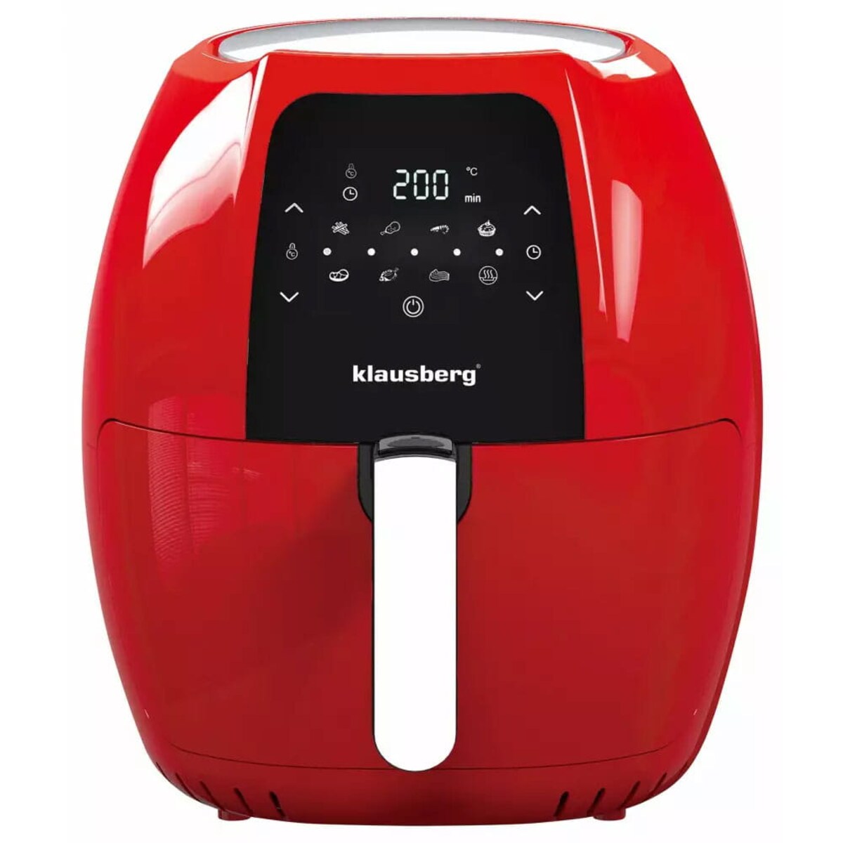 Frytownica beztłuszczowa czerwona 7.7L 1800W frytkownica KLAUSBERG Air Fryer