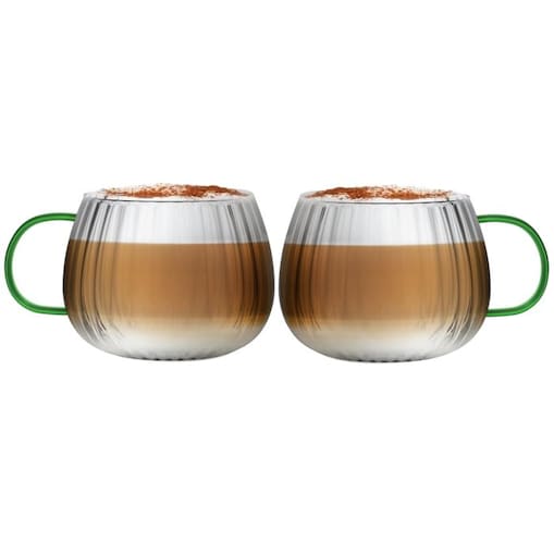 Komplet 2 szklanek z zielonym uchem 350 ml Tulip 1197