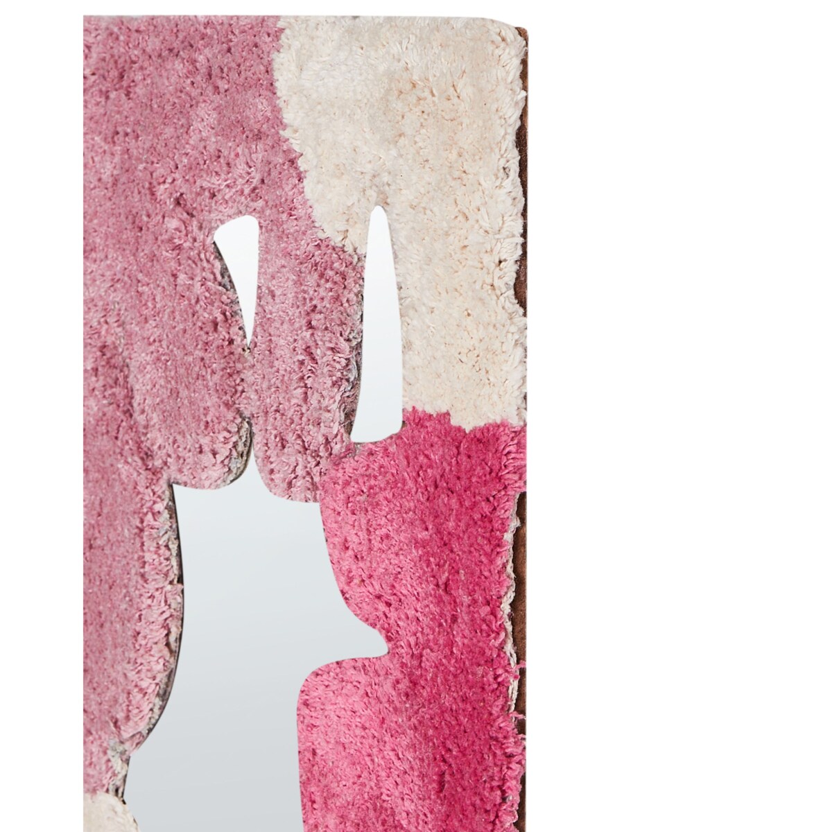 Lustro ścienne CAGERI 41 cm 75 cm Bawełna Różowy
