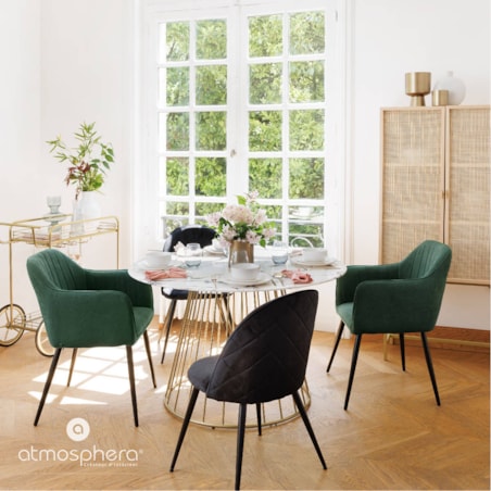 Fotel welurowy VISOCA