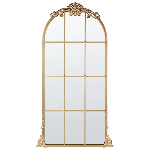 Lustro ścienne NOIDAN 66 cm 124 cm Metal Złoty