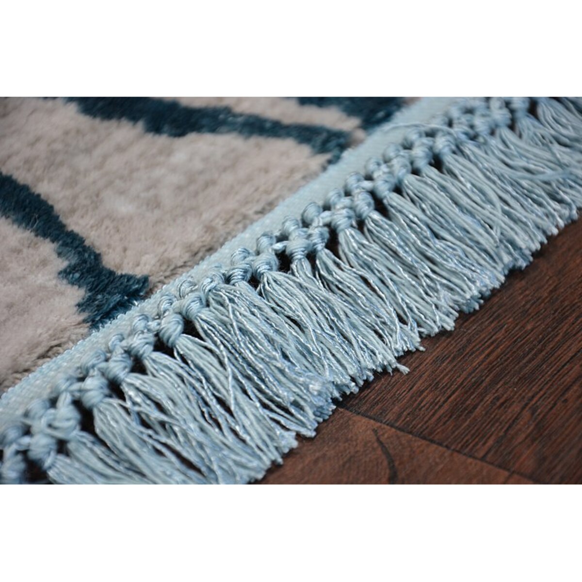 Dywan AKRYL MANYAS 195AA Szary/Niebieski 80x300 cm