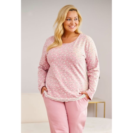 Piżama kolor różowy PB.7151.DAISY_FLOWERS - XL