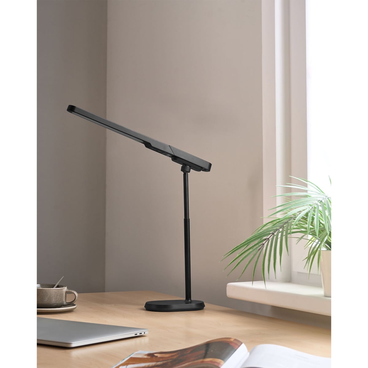 Lampa biurkowa LED TUCANA Ze ściemniaczem Czarny