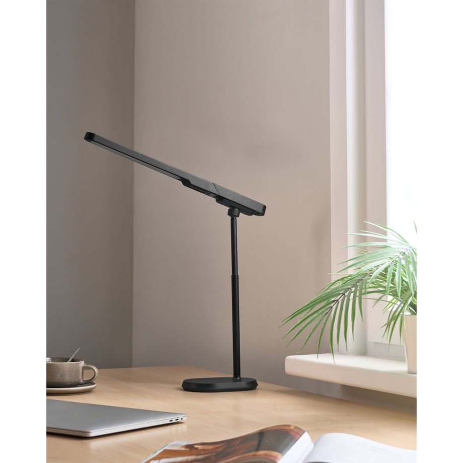 Lampa biurkowa LED TUCANA Ze ściemniaczem Czarny