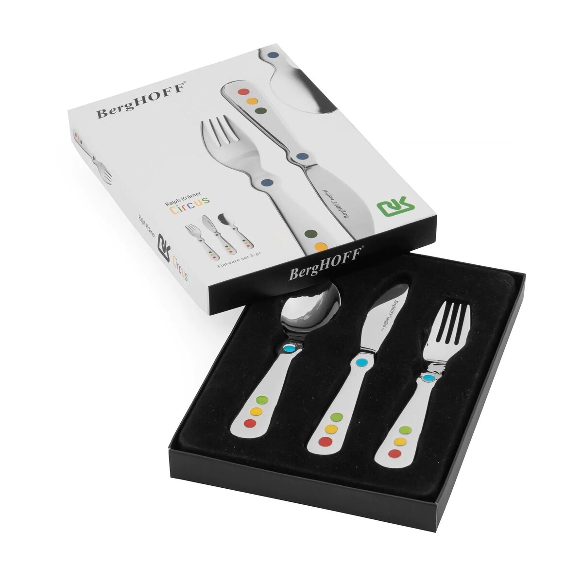 Zestaw sztućców ze stali nierdzewnej dla dzieci CIRCUS 3 el. BergHOFF